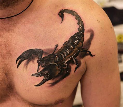 scorpion tattoo realism.